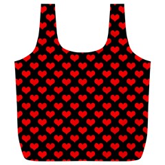 Love Pattern Hearts Background Full Print Recycle Bags (l)  by Amaryn4rt