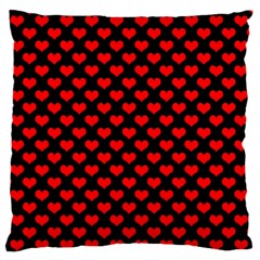 Love Pattern Hearts Background Large Flano Cushion Case (one Side) by Amaryn4rt