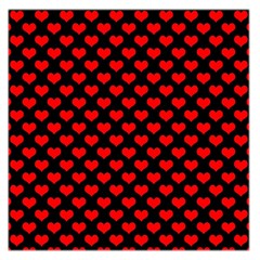 Love Pattern Hearts Background Large Satin Scarf (square)