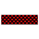 Love Pattern Hearts Background Satin Scarf (Oblong) Front