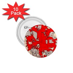 Map Of Franklin County Ohio Highlighting Columbus 1 75  Buttons (10 Pack)