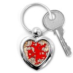 Map Of Franklin County Ohio Highlighting Columbus Key Chains (Heart)  Front