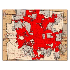 Map Of Franklin County Ohio Highlighting Columbus Rectangular Jigsaw Puzzl