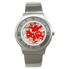 Map Of Franklin County Ohio Highlighting Columbus Stainless Steel Watch by Amaryn4rt