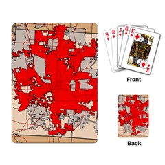 Map Of Franklin County Ohio Highlighting Columbus Playing Card by Amaryn4rt