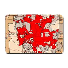 Map Of Franklin County Ohio Highlighting Columbus Small Doormat  by Amaryn4rt