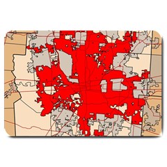 Map Of Franklin County Ohio Highlighting Columbus Large Doormat 