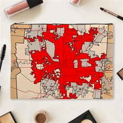 Map Of Franklin County Ohio Highlighting Columbus Cosmetic Bag (xl)