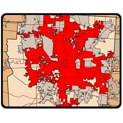 Map Of Franklin County Ohio Highlighting Columbus Fleece Blanket (medium) 