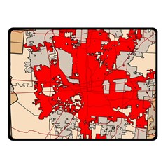 Map Of Franklin County Ohio Highlighting Columbus Fleece Blanket (small)