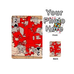 Map Of Franklin County Ohio Highlighting Columbus Playing Cards 54 (mini)  by Amaryn4rt