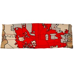 Map Of Franklin County Ohio Highlighting Columbus Body Pillow Case (dakimakura) by Amaryn4rt