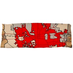 Map Of Franklin County Ohio Highlighting Columbus Body Pillow Case Dakimakura (two Sides)