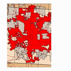 Map Of Franklin County Ohio Highlighting Columbus Small Garden Flag (two Sides)