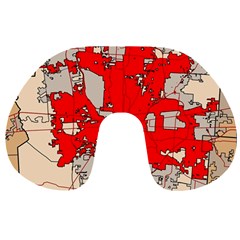 Map Of Franklin County Ohio Highlighting Columbus Travel Neck Pillows