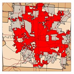 Map Of Franklin County Ohio Highlighting Columbus Large Satin Scarf (square)