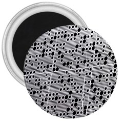 Metal Background Round Holes 3  Magnets