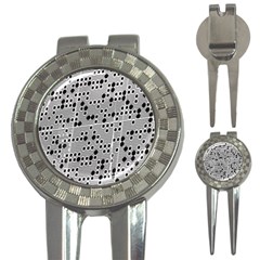 Metal Background Round Holes 3-in-1 Golf Divots