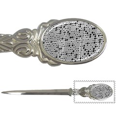 Metal Background Round Holes Letter Openers by Amaryn4rt