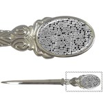 Metal Background Round Holes Letter Openers Front