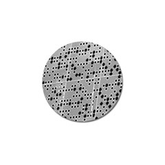 Metal Background Round Holes Golf Ball Marker by Amaryn4rt