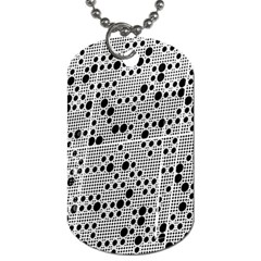 Metal Background Round Holes Dog Tag (two Sides) by Amaryn4rt