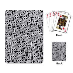 Metal Background Round Holes Playing Card