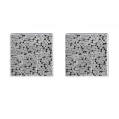 Metal Background Round Holes Cufflinks (square)