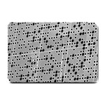 Metal Background Round Holes Small Doormat  24 x16  Door Mat