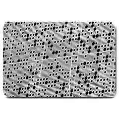 Metal Background Round Holes Large Doormat 