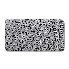 Metal Background Round Holes Medium Bar Mats by Amaryn4rt