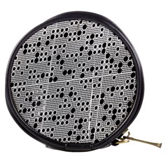 Metal Background Round Holes Mini Makeup Bags