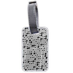 Metal Background Round Holes Luggage Tags (two Sides)