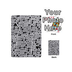 Metal Background Round Holes Playing Cards 54 (mini) 