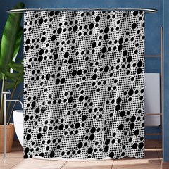 Metal Background Round Holes Shower Curtain 60  X 72  (medium) 