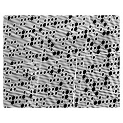 Metal Background Round Holes Double Sided Flano Blanket (medium) 