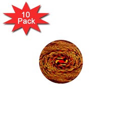 Orange Seamless Psychedelic Pattern 1  Mini Magnet (10 Pack) 