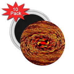 Orange Seamless Psychedelic Pattern 2 25  Magnets (10 Pack) 