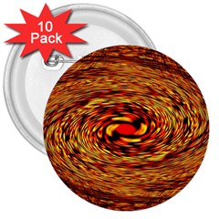 Orange Seamless Psychedelic Pattern 3  Buttons (10 Pack) 