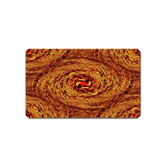 Orange Seamless Psychedelic Pattern Magnet (name Card)