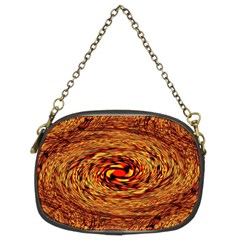 Orange Seamless Psychedelic Pattern Chain Purses (two Sides) 