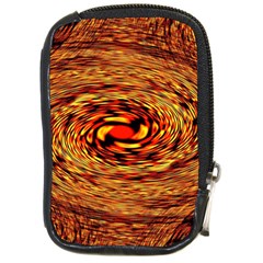 Orange Seamless Psychedelic Pattern Compact Camera Cases