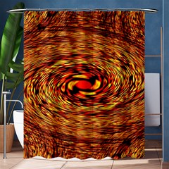 Orange Seamless Psychedelic Pattern Shower Curtain 60  X 72  (medium) 