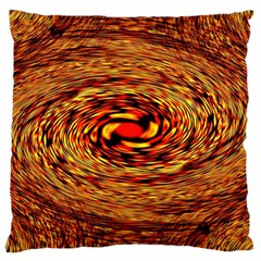 Orange Seamless Psychedelic Pattern Large Cushion Case (one Side)