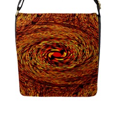 Orange Seamless Psychedelic Pattern Flap Messenger Bag (l)  by Amaryn4rt