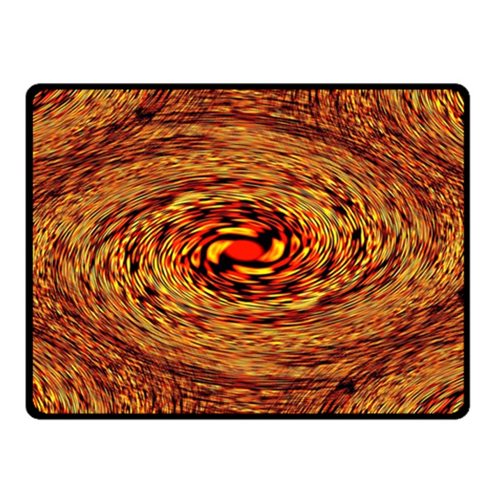 Orange Seamless Psychedelic Pattern Double Sided Fleece Blanket (Small) 