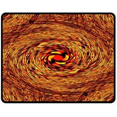 Orange Seamless Psychedelic Pattern Double Sided Fleece Blanket (medium)  by Amaryn4rt