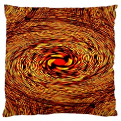 Orange Seamless Psychedelic Pattern Large Flano Cushion Case (two Sides)