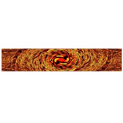 Orange Seamless Psychedelic Pattern Flano Scarf (large)