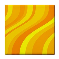 Orange Yellow Background Tile Coasters